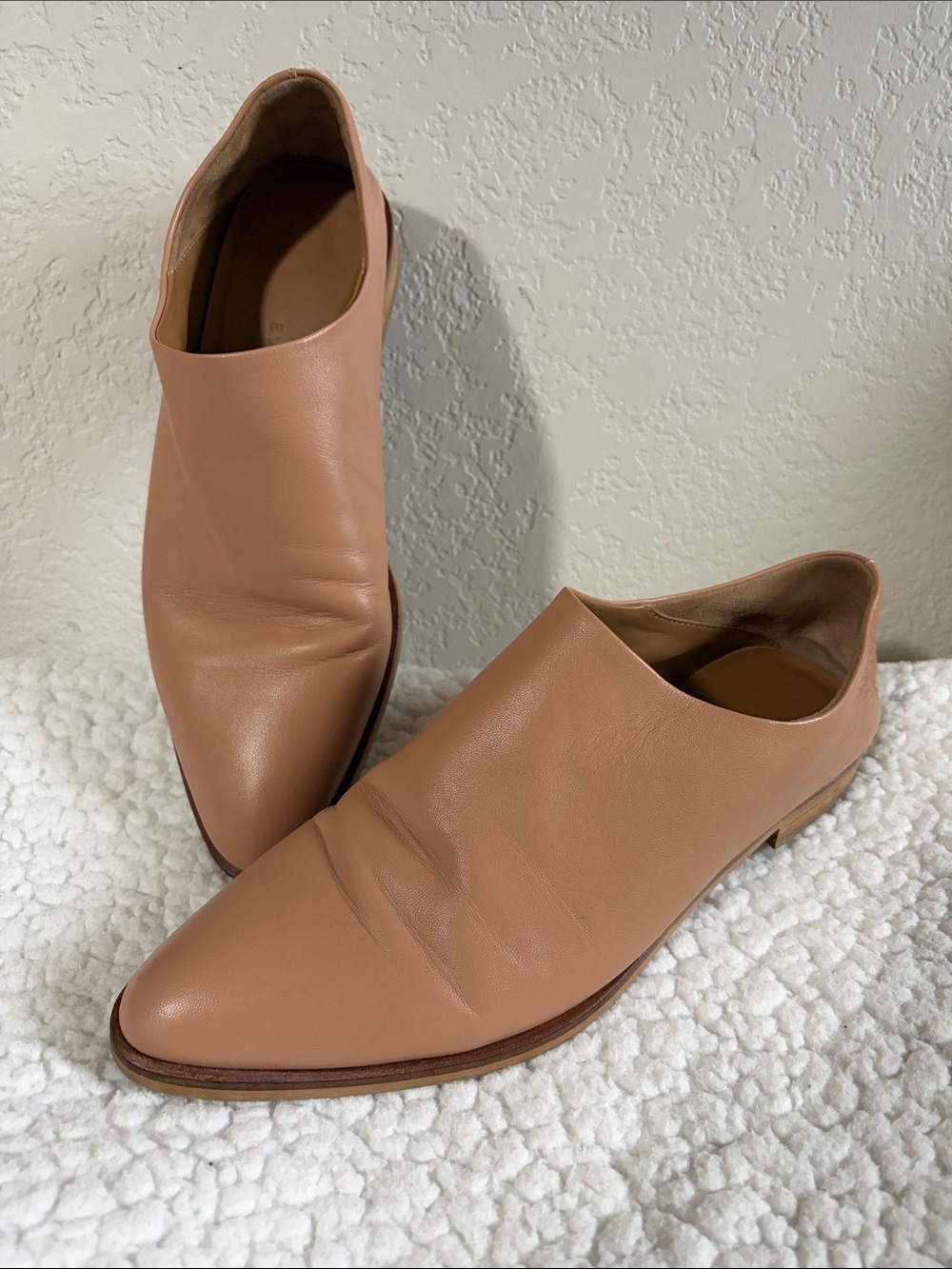 Everlane Women’s Leather Slip-On Mules in Dark Tan -Sz 7.5